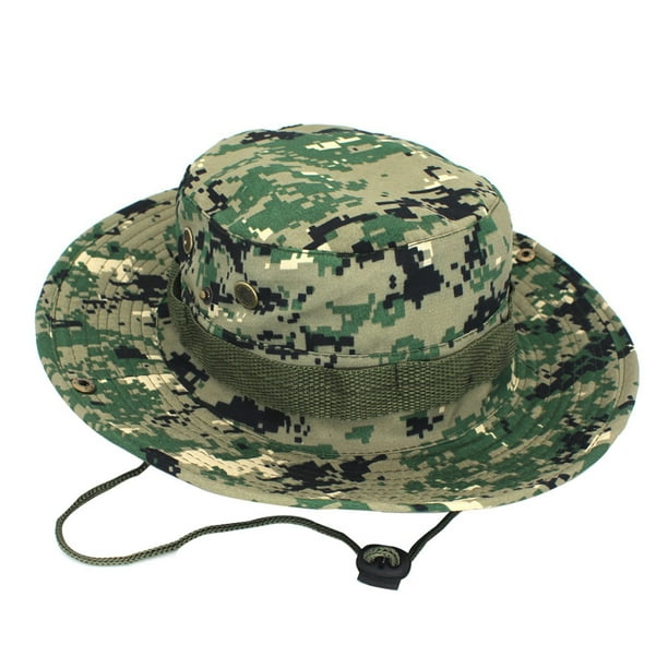 Unisex Army Tactical Military Hiking Fishing Boonie Bucket Sun Hat Wide Brim Cap Unisex Army Tactical Military Hiking Fishing Boonie Bucket Sun Hat Wide Brim Cap